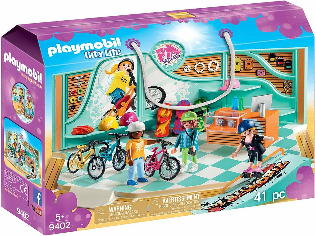 Playmobil Tienda De Bicicletas Y Skate 9402 3 Playmobil Tienda De Bicicletas Y Skate 9402