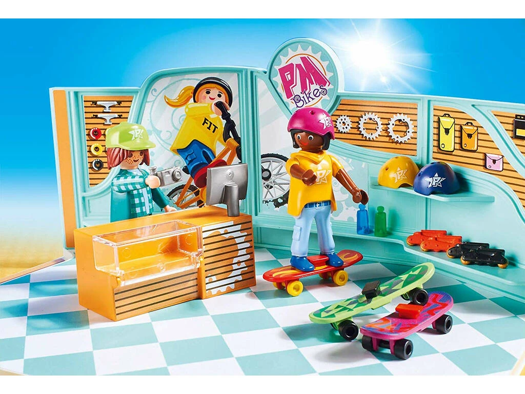 Playmobil Tienda De Bicicletas Y Skate 9402 7 Playmobil Tienda De Bicicletas Y Skate 9402 - Imagen 5