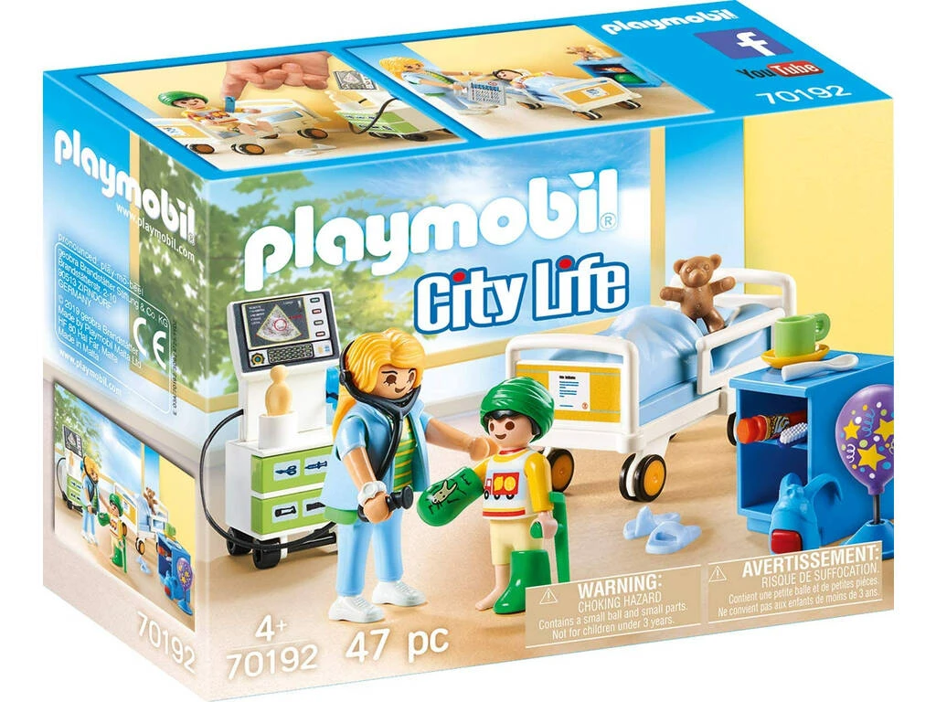 Playmobil Sala Hospital Infantil 70192 3 Playmobil Sala Hospital Infantil 70192