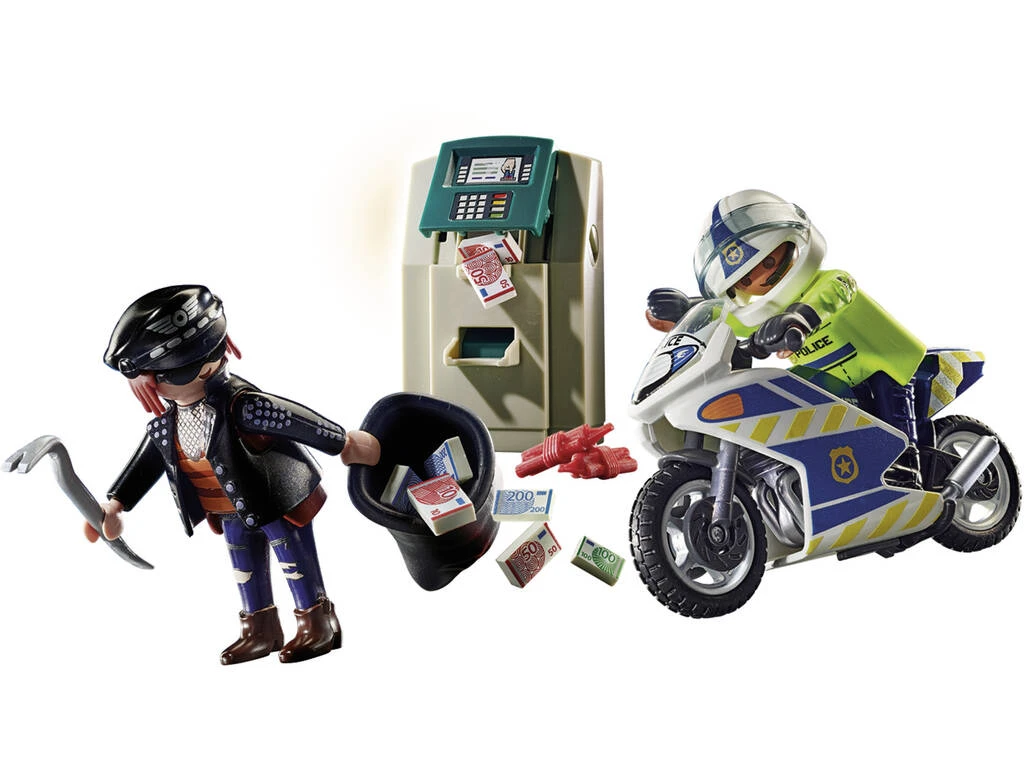 Playmobil City Action Moto Persecución Del Ladrón De Dinero 70572 4 Playmobil City Action Moto Persecución Del Ladrón De Dinero 70572 - Imagen 2