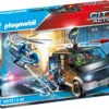 Playmobil City Action Helicóptero De Policía Persecución Del Vehículo Huido 70575 -Playmobil Ventas 1999957601g00