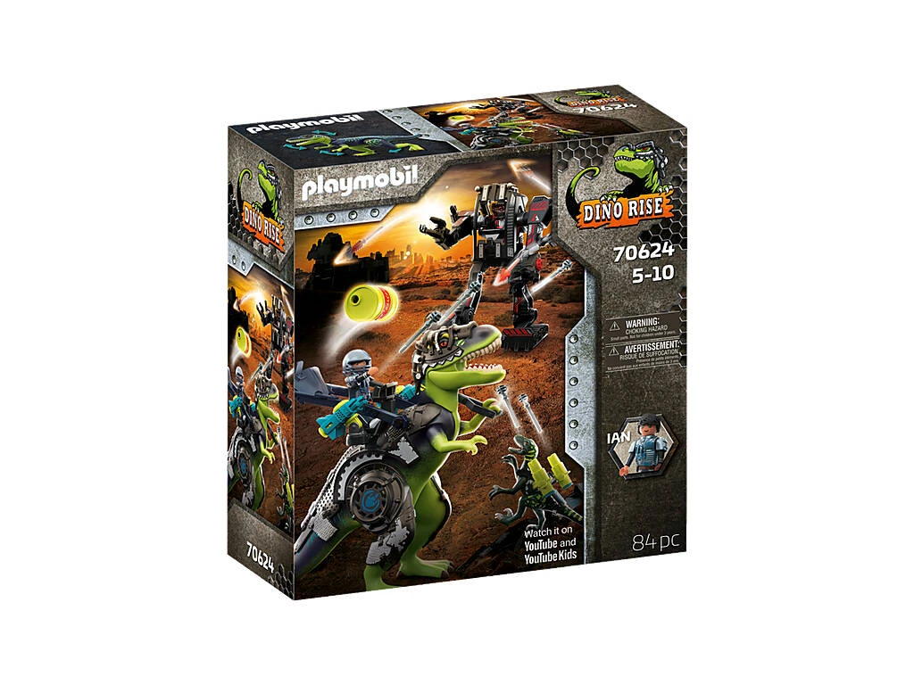 Playmobil Dinos T-Rex Batalla De Los Gigantes 70624 3 Playmobil Dinos T-Rex Batalla De Los Gigantes 70624
