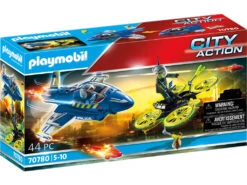 Playmobil Policía Avión Persecución Dron 70780