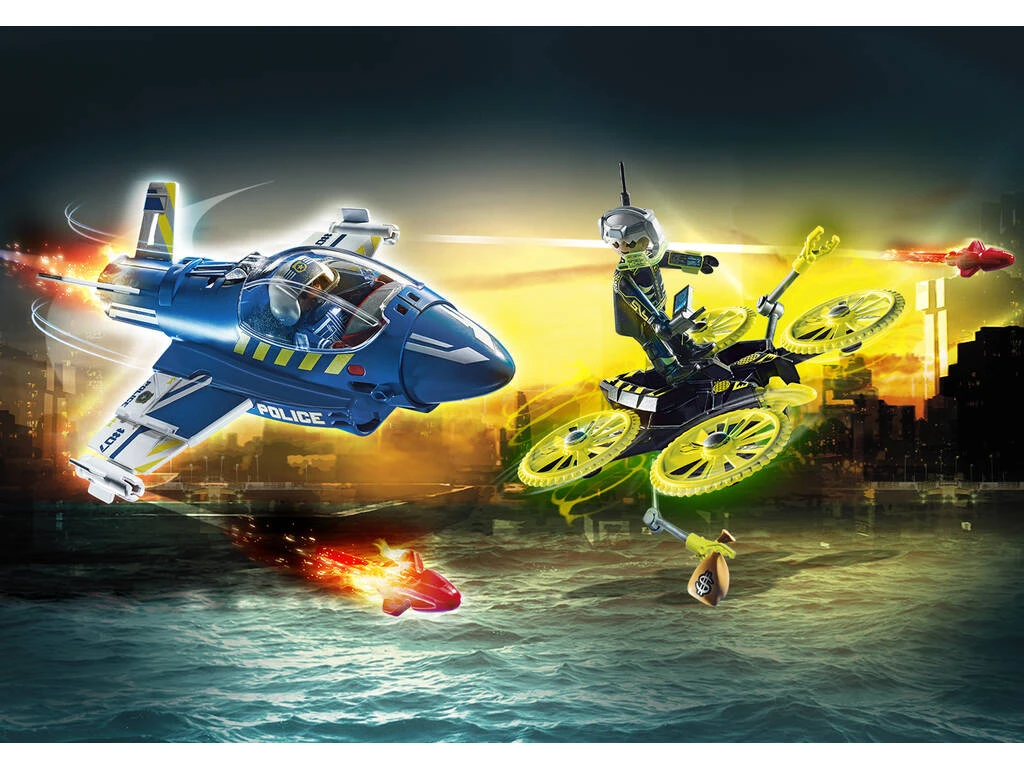 Playmobil Policía Avión Persecución Dron 70780 4 Playmobil Policía Avión Persecución Dron 70780 - Imagen 2