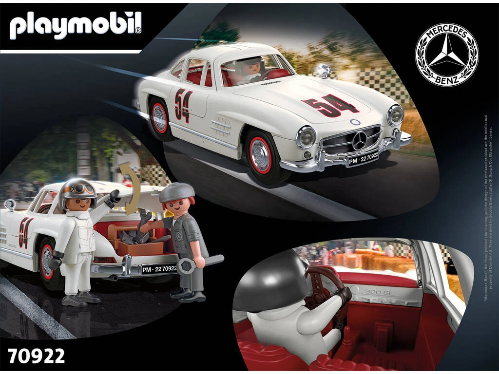 Playmobil Classic Cars Mercedes Benz 300 SL 70922 5 Playmobil Classic Cars Mercedes Benz 300 SL 70922 - Imagen 3