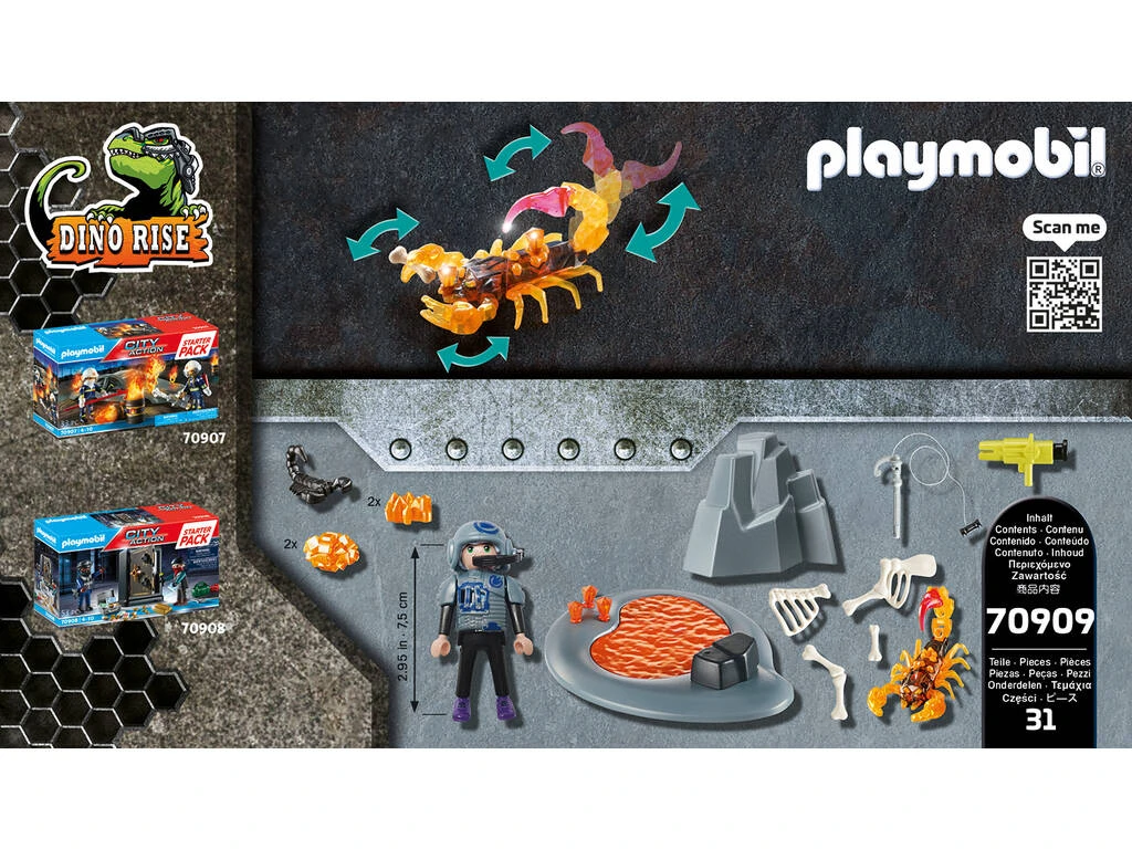 Playmobil Starter Pack Lucha Contra El Escorpion De Fuego 70909 5 Playmobil Starter Pack Lucha Contra El Escorpion De Fuego 70909 - Imagen 3