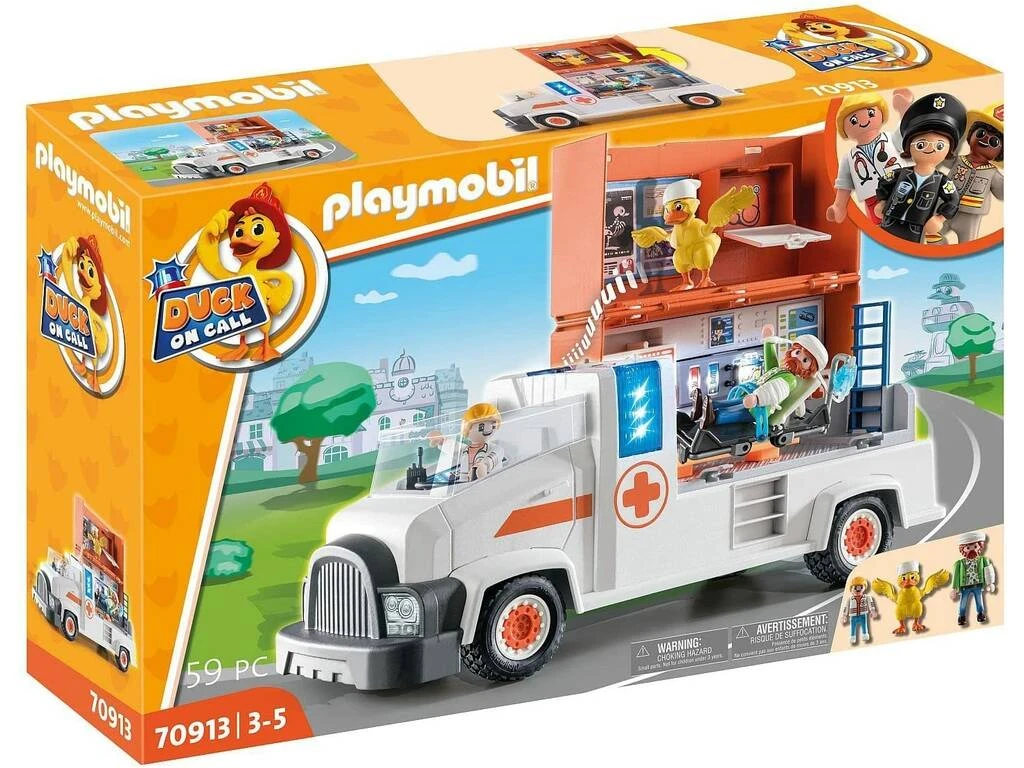 Playmobil Duck On Call Camión Ambulancia 70913 3 Playmobil Duck On Call Camión Ambulancia 70913