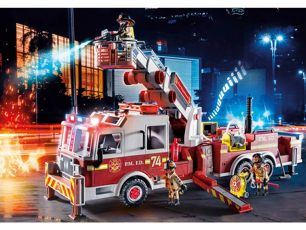 Playmobil Vehículo Bomberos US Tower Ladder 70935 5 Playmobil Vehículo Bomberos US Tower Ladder 70935 - Imagen 3