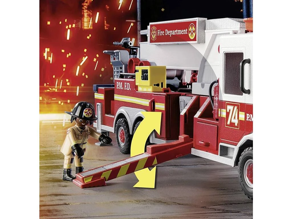 Playmobil Vehículo Bomberos US Tower Ladder 70935 7 Playmobil Vehículo Bomberos US Tower Ladder 70935 - Imagen 5