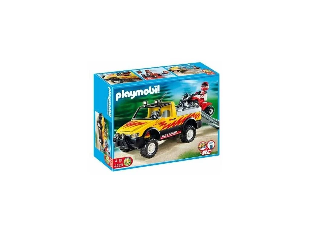 Playmobil Pick Up Con Quad De Carreras 4228 3 Playmobil Pick Up Con Quad De Carreras 4228