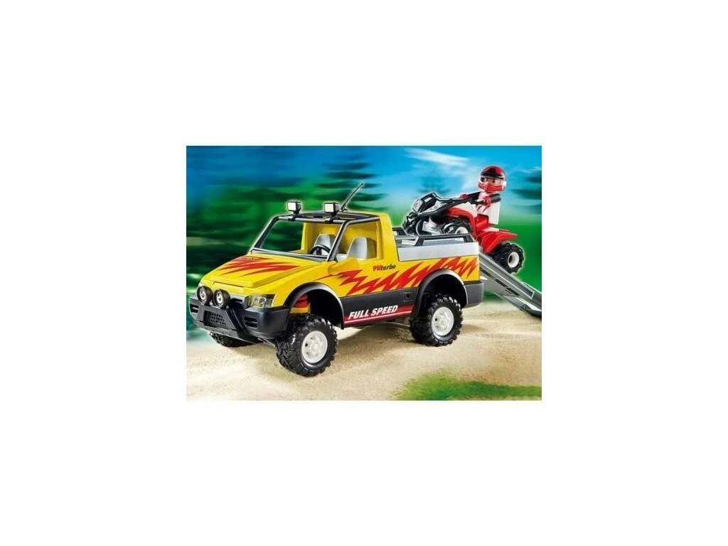 Playmobil Pick Up Con Quad De Carreras 4228 4 Playmobil Pick Up Con Quad De Carreras 4228 - Imagen 2