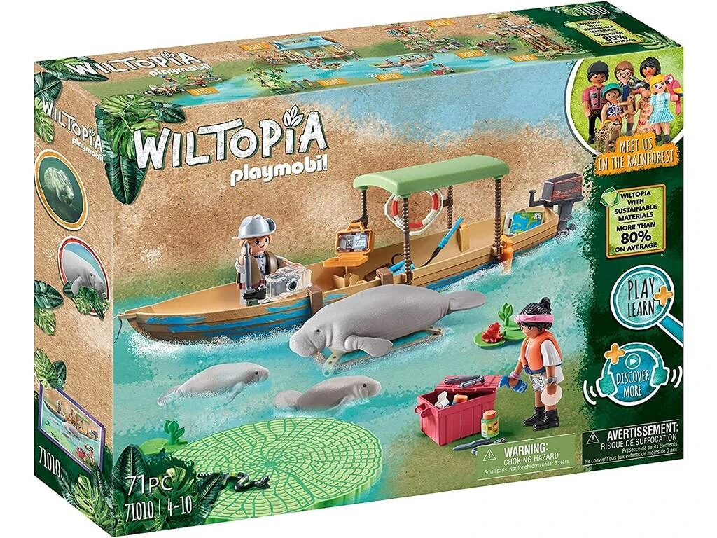 Playmobil Wiltopia Viaje En Barco A Los Manatíes 71010 3 Playmobil Wiltopia Viaje En Barco A Los Manatíes 71010