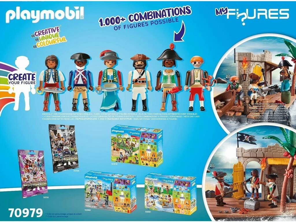 Playmobil My Figures Isla Pirata 70979 6 Playmobil My Figures Isla Pirata 70979 - Imagen 4