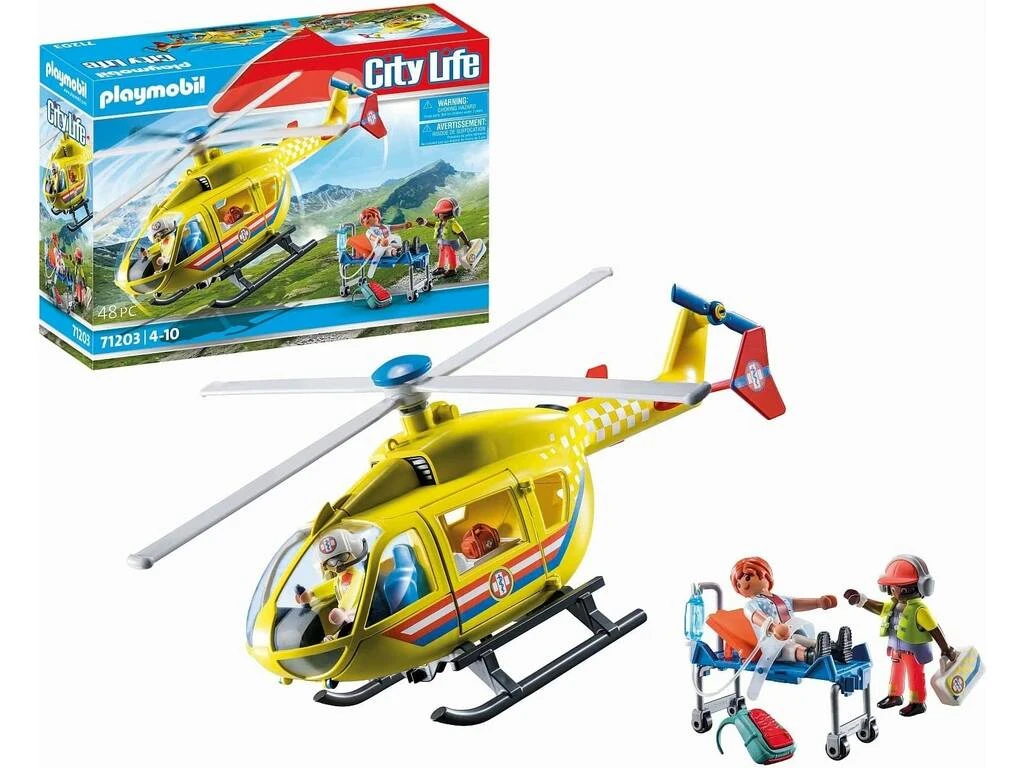 Playmobil City Life Helicoptero De Rescate 71203 4 Playmobil City Life Helicoptero De Rescate 71203 - Imagen 2