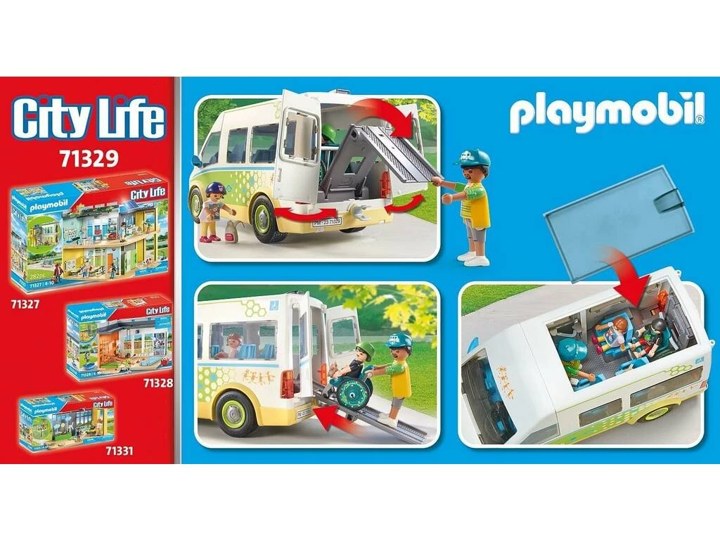Playmobil City Life Autobus Escolar De Playmobil 71329 7 Playmobil City Life Autobus Escolar De Playmobil 71329 - Imagen 5