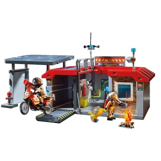 Playmobil - Parque De Bomberos Playmobil City Action Maletín De Juegos ㅤ 3 Playmobil - Parque De Bomberos Playmobil City Action Maletín De Juegos ㅤ
