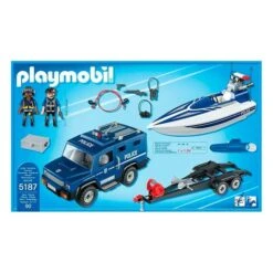 Playmobil - Coche De Policia Con Lancha - 5187 -Playmobil Ventas medias 1340