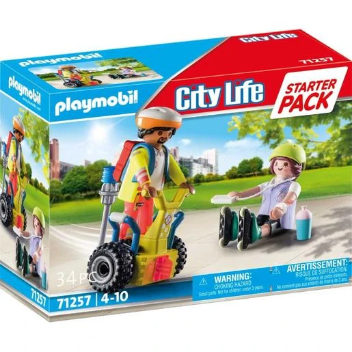 Playmobil - Pack Inicial De Rescate Con Balance Racer 3 Playmobil - Pack Inicial De Rescate Con Balance Racer