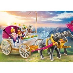 Playmobil - Carruaje Romántico Tirado Por Caballos 70449