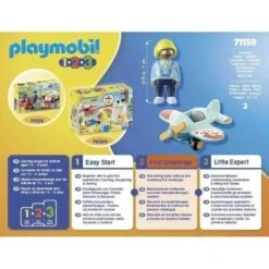 Leap Frog - Avión 1.2.3 De Playmobil ㅤ -Playmobil Ventas medias 1653