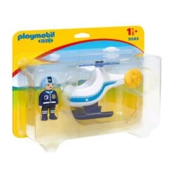 Playmobil 1.2.3 - Helicóptero De Policía - 9383