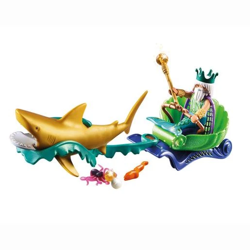 Playmobil - Rey Del Mar Con Carruaje De Tiburón 70097 6 Playmobil - Rey Del Mar Con Carruaje De Tiburón 70097 - Imagen 4