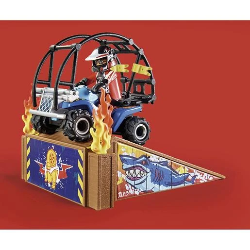 Playmobil - Starter Pack Stuntshow Quad Con Rampa De Fuego 70820 7 Playmobil - Starter Pack Stuntshow Quad Con Rampa De Fuego 70820 - Imagen 5