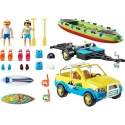 Playmobil - Coche Todoterreno De Playa Con Canoa 70436 -Playmobil Ventas medias 345