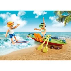 Playmobil - Coche Todoterreno De Playa Con Canoa 70436 -Playmobil Ventas medias 346