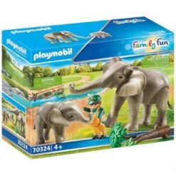 Playmobil - Recinto Exterior De Elefantes - 70324