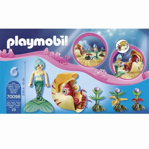 Playmobil - Sirena Con Caracol De Mar 70098 9 Playmobil - Sirena Con Caracol De Mar 70098 - Imagen 7