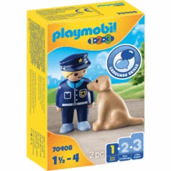 PLAYMOBIL ® 1 2 3 Oficial De Policía Con Perro -Playmobil Ventas playmobil 1 2 3 oficial de policia con perro a294048 3