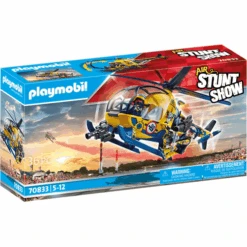 Playmobil Acrobacias Aéreas - Helicóptero De La Tripulación De La Película