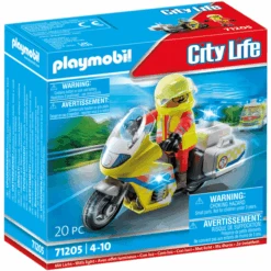 PLAYMOBIL ® Médico De Urgencias En Moto Con Luz Intermitente