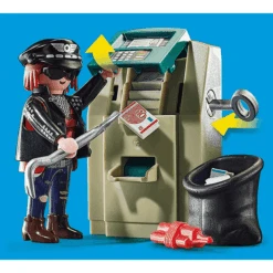 PLAYMOBIL ® Policía Ladrón De Dinero De La Motocicleta -Playmobil Ventas playmobil policia ladron de dinero de la motocicleta a305088 3