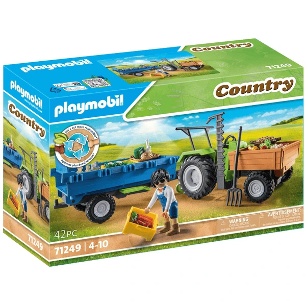 PLAYMOBIL Tractor Con Remolque 3 PLAYMOBIL Tractor Con Remolque